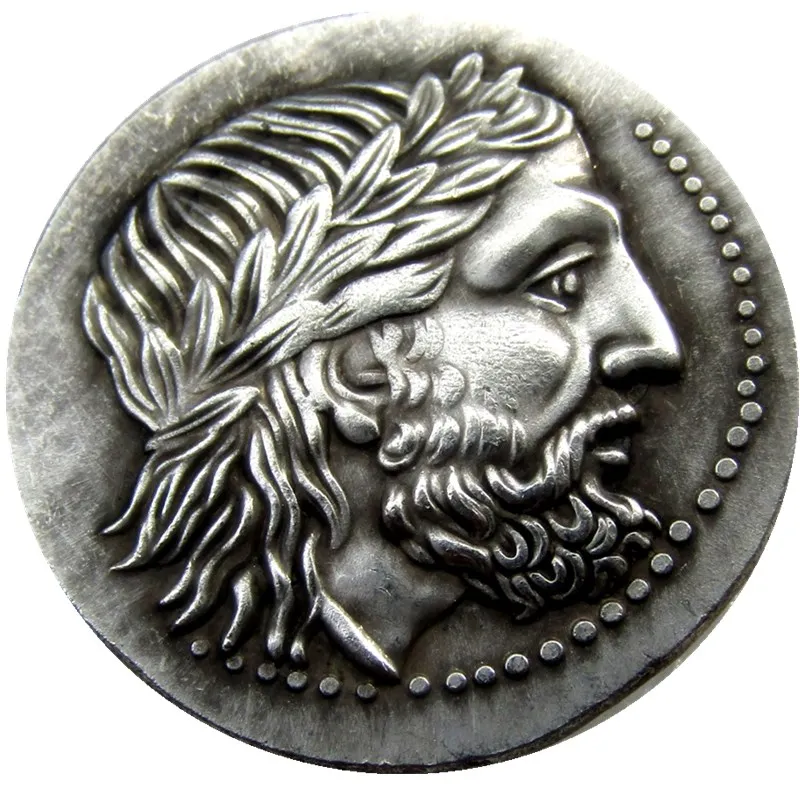 

G(11)Rare Ancient Greek Silver Tetradrachm Coin of King Philip II of Macedon - 323 BC Silver Plated COPY COINS