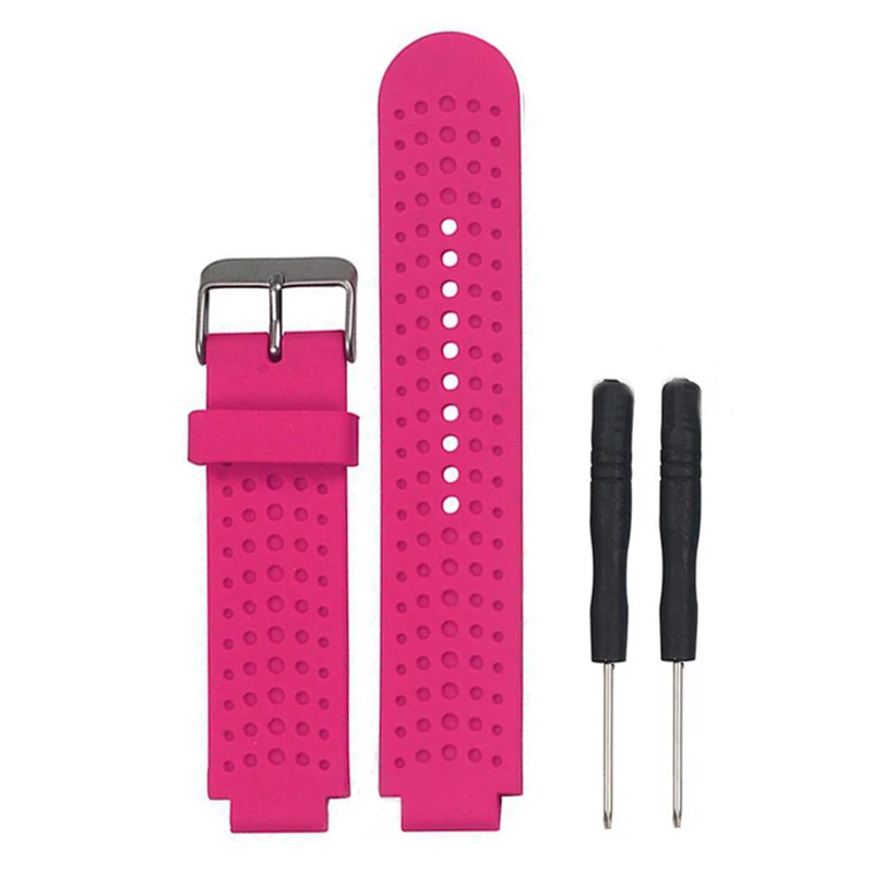 Sports Safety Silicone Replacement Wrist Support Band Strap Wristband for Garmin Forerunner 220/230/235/620/630 Bracelet