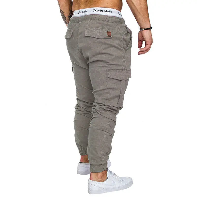 Men's Slim Fit Urban Straight Leg Trousers Casual Pencil Jogger Cargo Pants UK Men's Slim Fit Urban Straight Leg Trousers Casual Pencil Jogger Cargo Pants UK