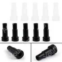 Areyourshop Sale 4mm Headphone Jack Plug Tail Pipe Hole Protect Sleeve For Sennheiser Black Clear