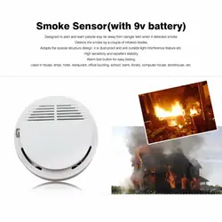 Фотоэлектрический дымовой детектор сигнализации более 85 дБ Сигнализация Независимый пожарный датчик дыма для домашней безопасности с В 9
