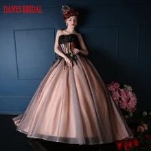 Черное бальное платье принцессы бальные платья для девочек с бисером милое маскарадное милое 16 платье бальное платье s vestidos de 15 anos