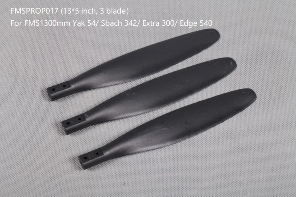 

FMS Yak 54 / Extra 300/ Sbach 342 / Edge 540 Propeller 13x5 inch 3 blade FMSPROP017 RC Airplane Aircraft Model Plane Spare Parts