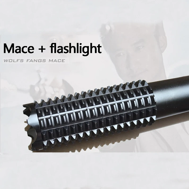 

flashlight LED mace telescopic zoom wide angle charging waterproof long-range