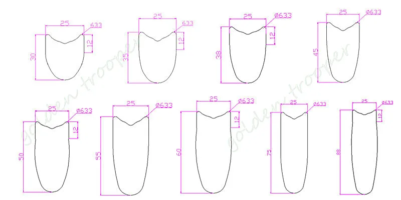 Discount GT Carbon Wheels 30mm 35mm 38mm 45mm 50mm 55mm 60mm 75mm 88mm Tubular Rims Road Bike 25mm Width Basalt Brake UD 3K Custom Wheels 5