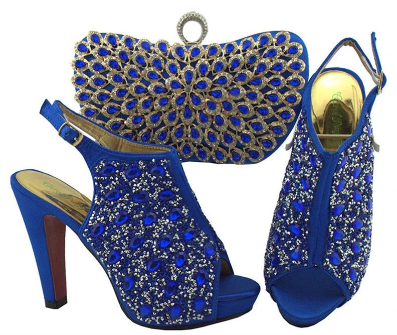 chaussure bleu roi pour femme