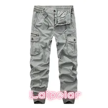 Новые брендовые Беговые брюки в повседневном стиле однотонные Цвет брюки Для мужчин хлопок лосины Военный стиль армия мужские брюки-карго леггинсы 29-38