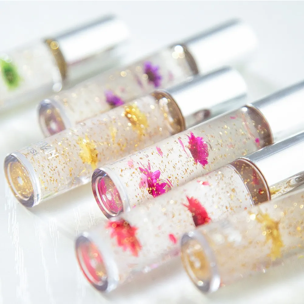 Lip Gloss Beauty Flower Crystal Jelly Lipsticks Make Up Lipglossemperature Change Color Long