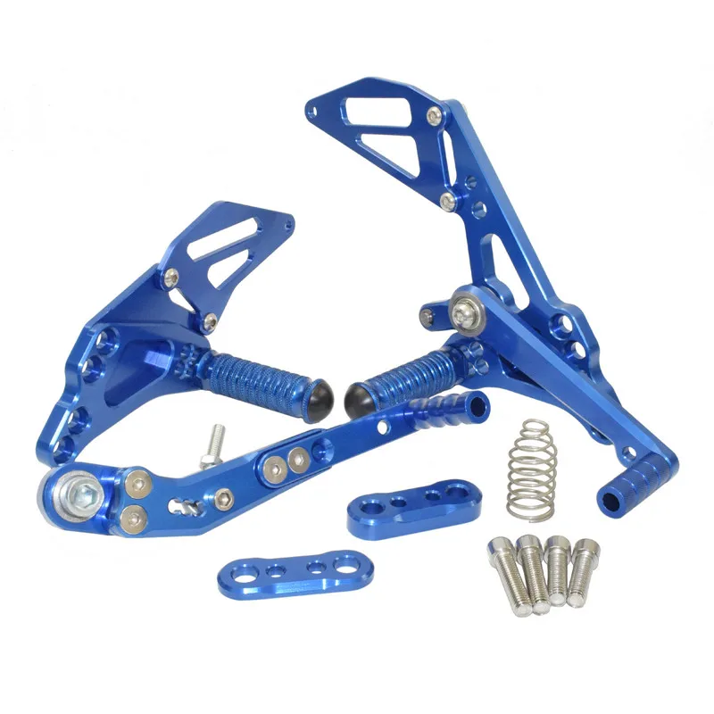 Waase мотоцикл Rider Racing Rearset задние наборы подножки колышки для Suzuki GSXR 600 750 2011 2012 2013 - Цвет: Blue