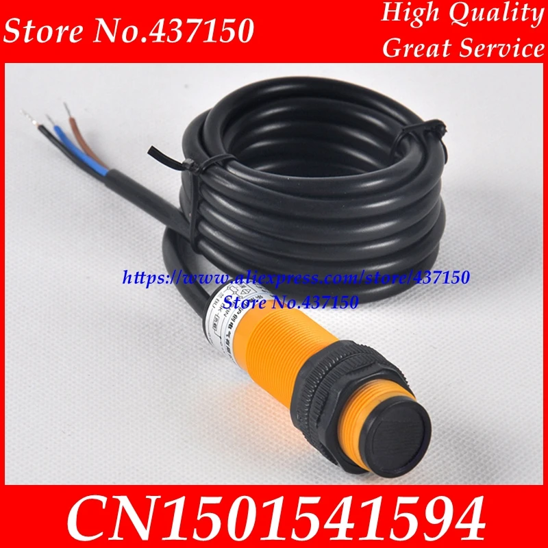 

10PCS/LOT ; E3F-DS30P1 photoelectric sensor diffuse photoelectric switch three-wire DC PNP diameter 18mm