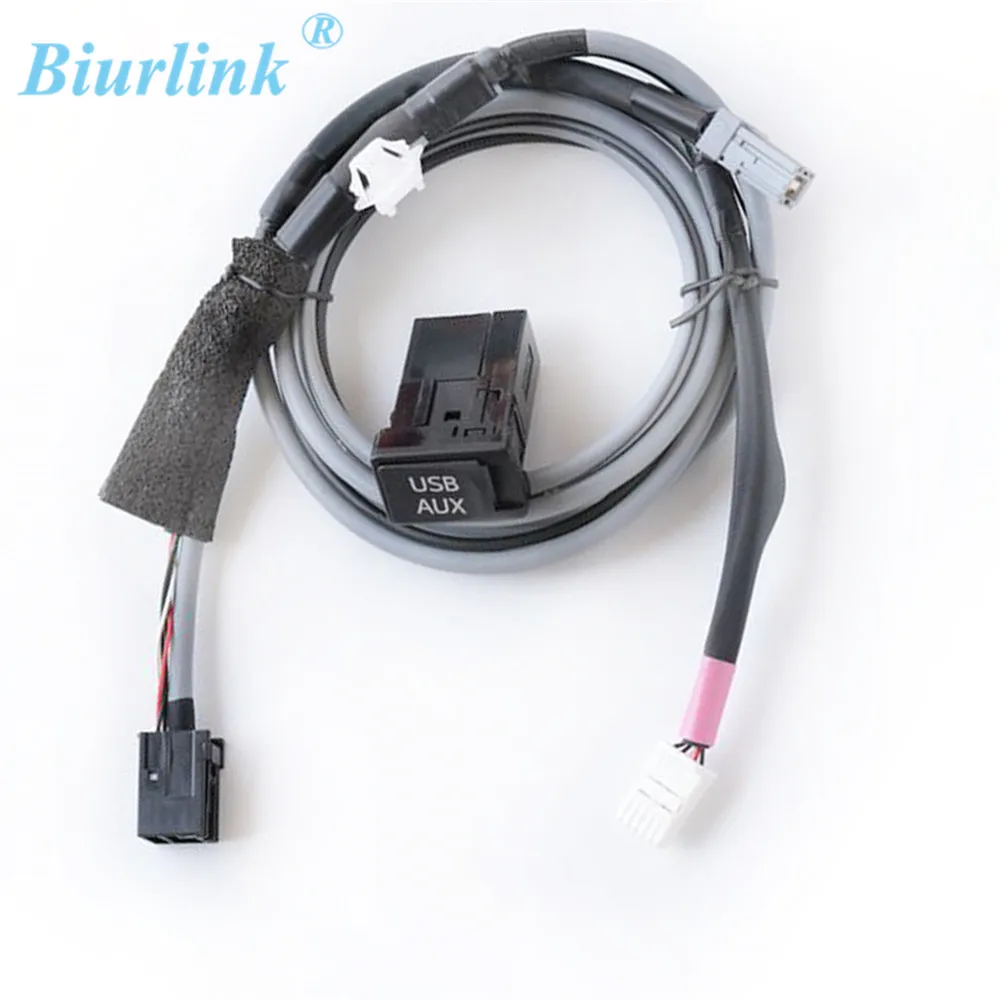 Адаптер подключения USB AUX Biurlink комплект кабелей для Toyota Corolla Camry Reiz RAV4 Prius Verso high