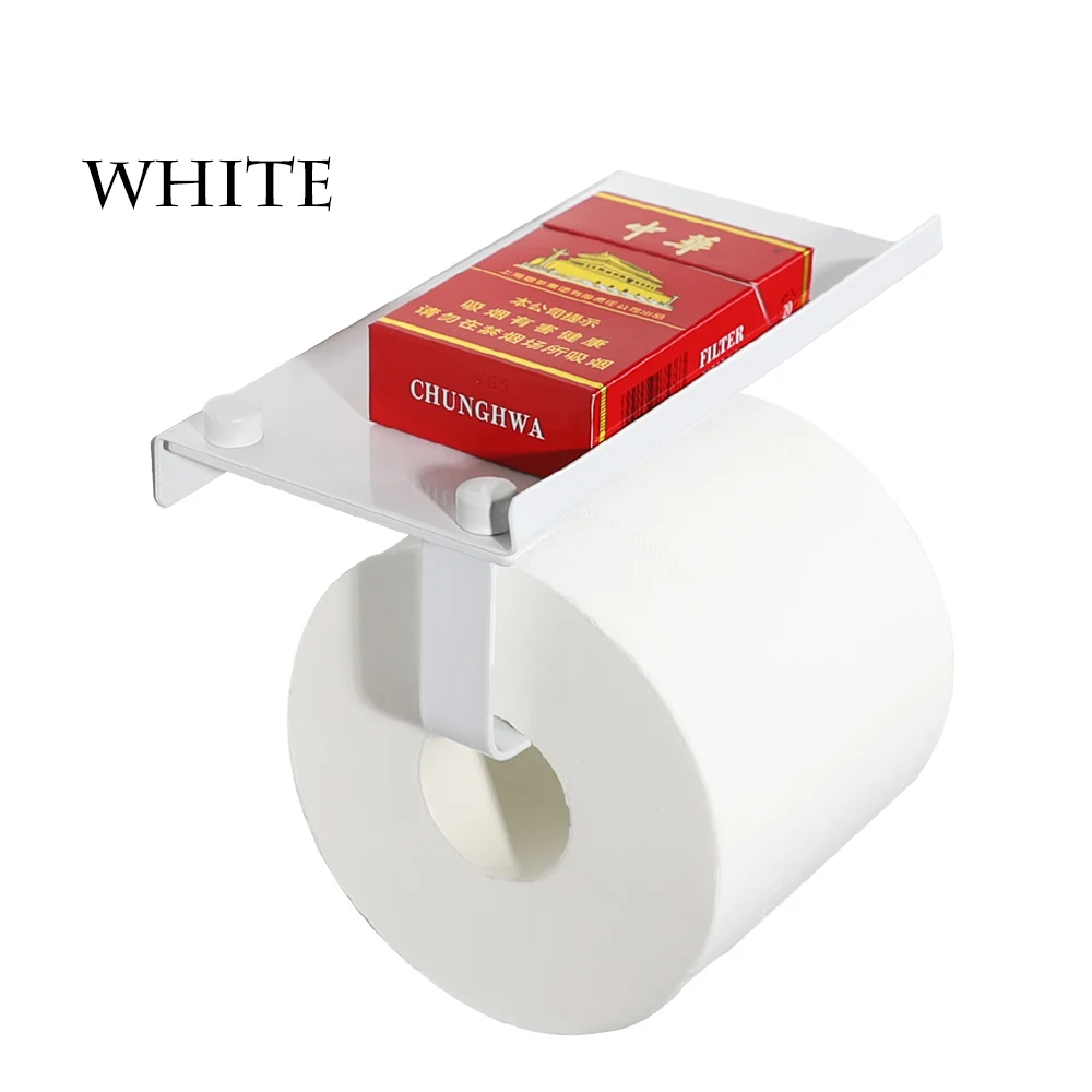 Stainless Steel Paper Holder Cell Shelf Bathroom Roll Paper Holder Toilet Paper Holder Phone Wallet etc