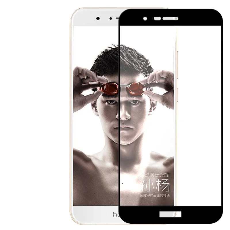 Полное покрытие закаленное стекло для HUAWEI honor V9 8 pro Duke DUK AL20 черный белый золотой