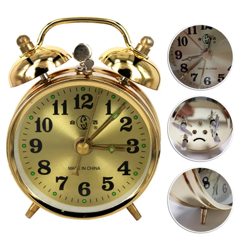Details about   Vintage China Shanghai alarm clock mechanical wind up clock 