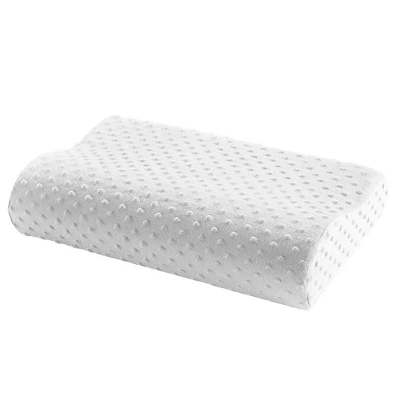 1PCs Foam Memory Pillow Orthopedic Pillow Latex Neck Pillow Fiber Slow Rebound Soft Pillow Massager For Cervical Health Care - Цвет: white 50x30cm