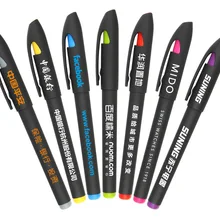 0,5 мм черные чернила 1000 шт./компл. гелевые чернила рекламный Пользовательский логотип ручка для рекламной акции рекламная ручка