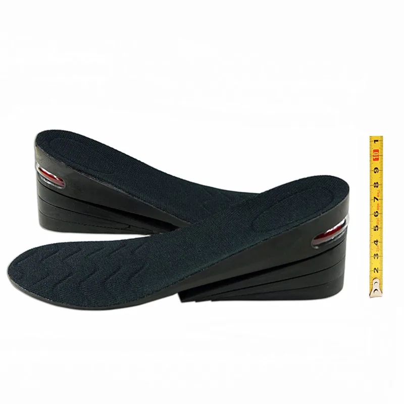 Stealth increase 8 cm PU 4 Layers Taller Air Cushion Height Increase Elevator Shoe Insoles Pad