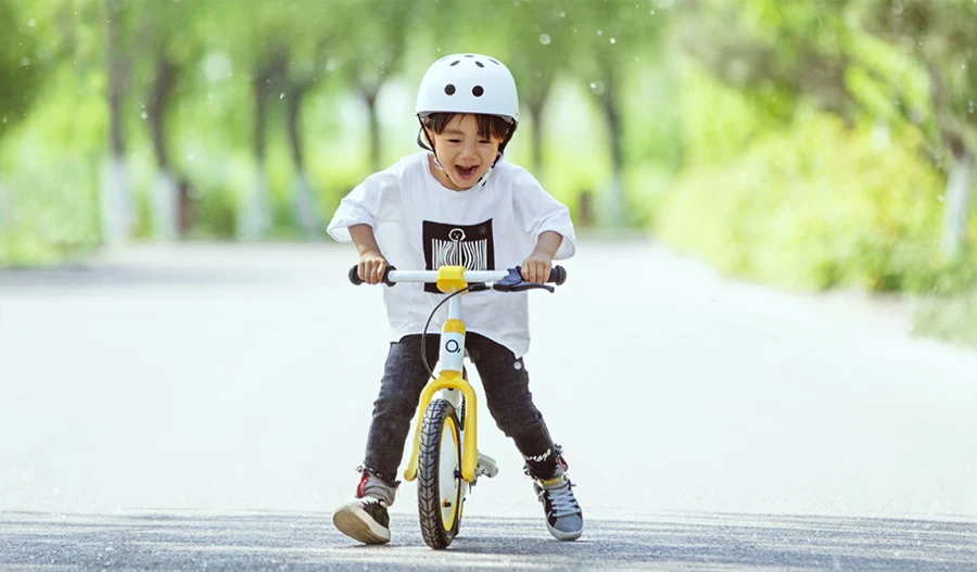 Xiaomi MiJia QiCycle велосипед трехколесный скутер 12 дюймов для детей желтый цвет горка и велосипед двойного назначения