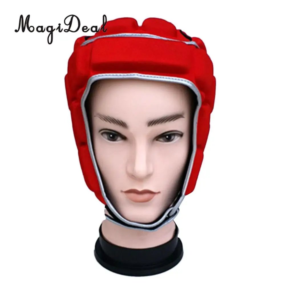 MagiDeal Premium Soft Padded EVA Safety Head Gear Protective Helmet for Soccer Rugby Football Goalkeeper, Lightweight Breathable