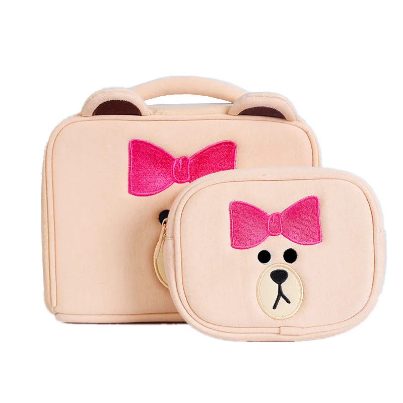 

Cute Cartoon Bear Cosmetic Bag Lady Travel Large Organizer Beauty Toiletry Vanity Makeup Case Girl Bra Underwear Storage Pouch