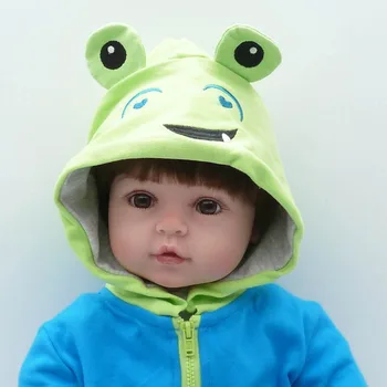 

58cm Full Body Soft Silicone Vinyl Baby Doll Doll Toys Babe Reborn Baby Doll Playmate Gift Non-toxic Safe Handmade Baby Doll