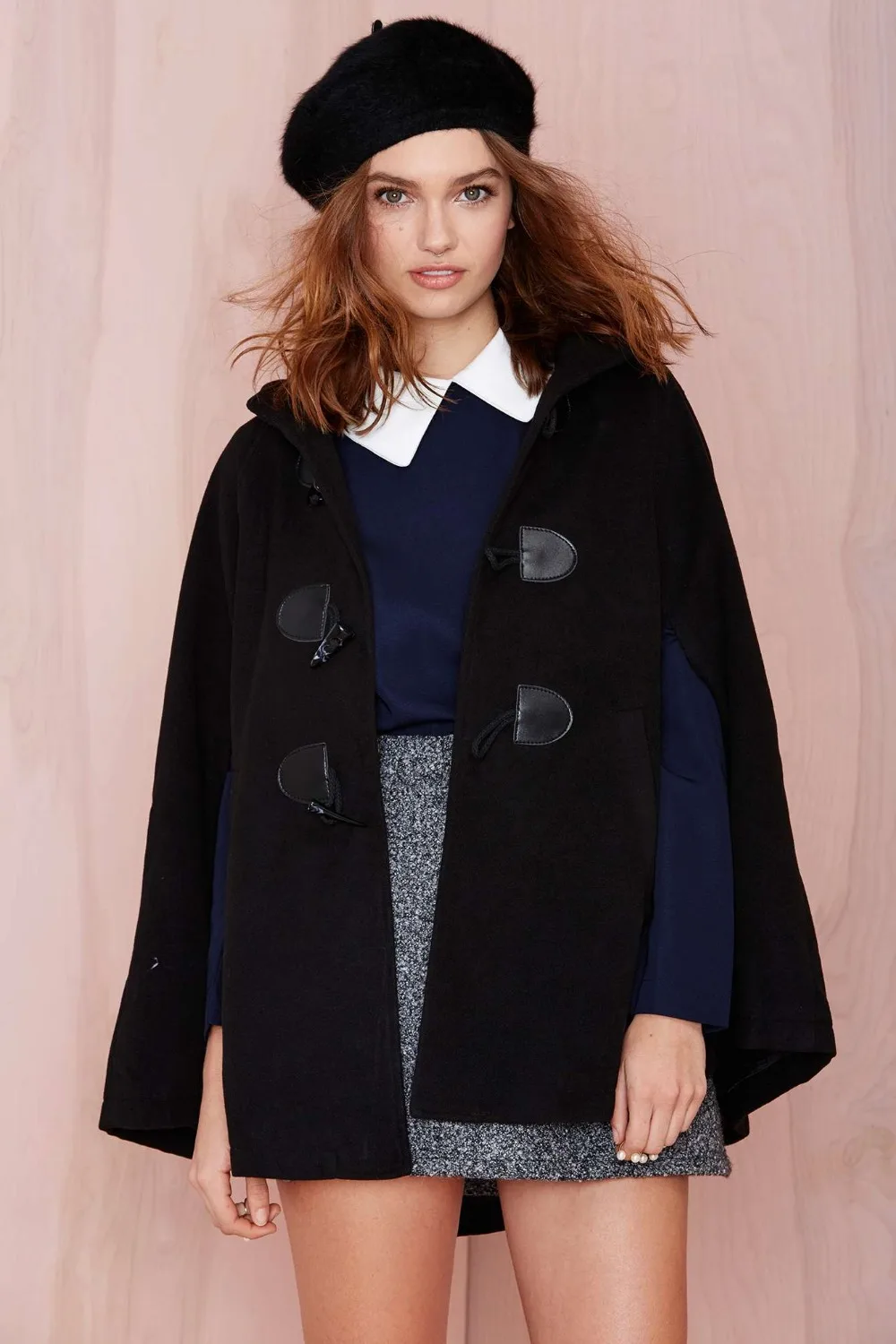 womens cape shawl coat