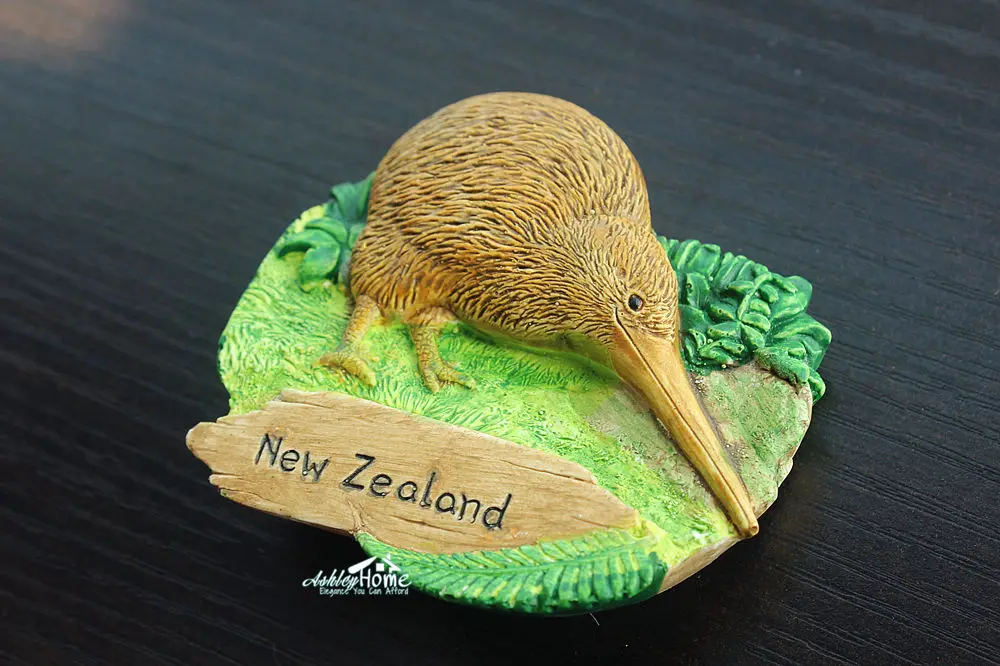Туристический сувенир KIWI из Новой Зеландии 3D Резина декоративный магнит на