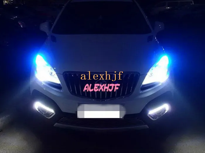 

July King LED Daytime Running Lights DRL with Fog Lamp Cover, LED Fog Lamp case for Buick Encore and Opel Mokka 2013~2016