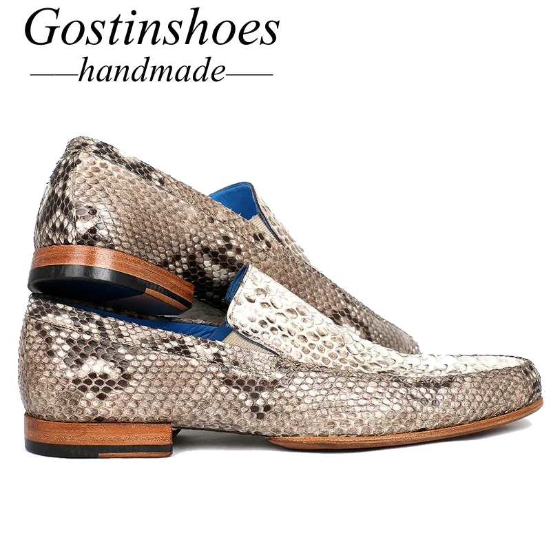 GOSTINSHOES/Мужская официальная обувь ручной работы Goodyear белые модельные туфли из