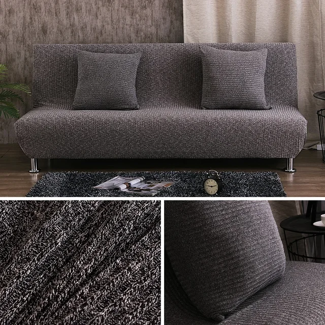 Melange Knitting Sofa Bed Cover Slipcovers Stretch Seat Covers Melange Knitting Sofa Bed Cover Slipcovers Stretch Seat Covers Elasticity Couch Bench Foldding