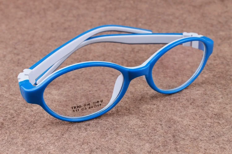 Высококачественные силиконовые очки для мальчиков, детские очки для близорукости, дальнозоркости, очки, оправа для девочек, супер легкая оправа EV0270 - Цвет оправы: C3 Dark blue gray