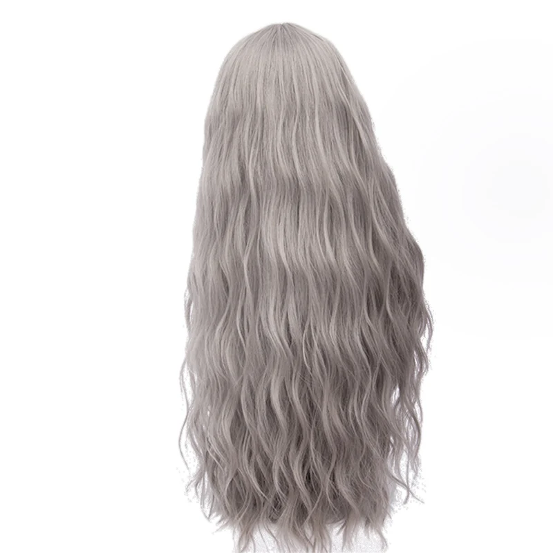 Grey MSIWIGS 70 см Длинные розовые волнистые парики Косплей натуральные синтетические женские светлые парики 29 цветов термостойкие волосы - Цвет: Grey