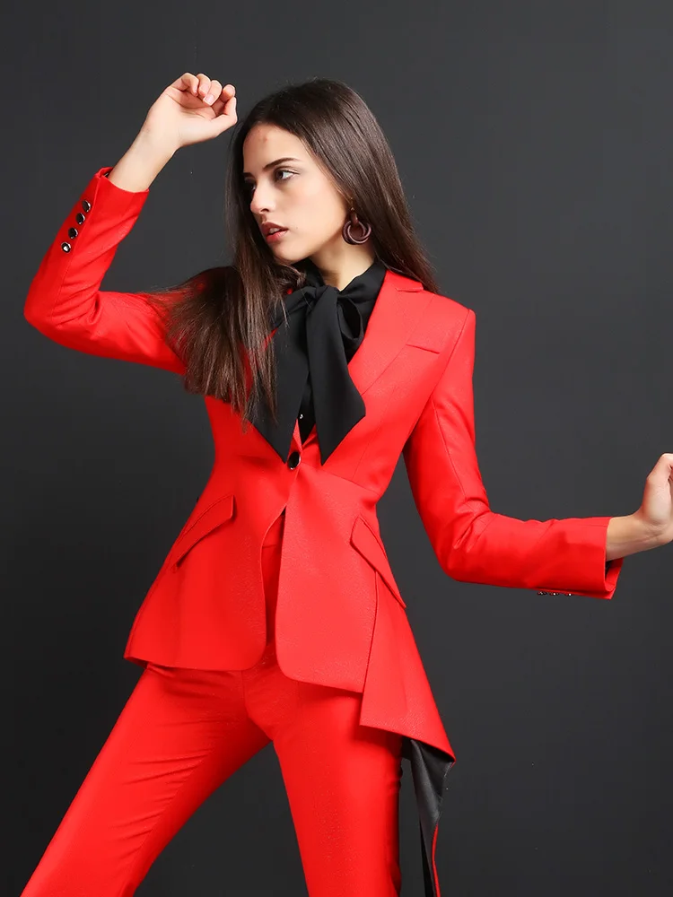 High quality women suits pants suit Ladies Office Sets Casual Blazer And Pants Formal Two Piece Feminino High quality women suits pants suit Ladies Office Sets Casual Blazer And Pants Formal Two Piece Feminino