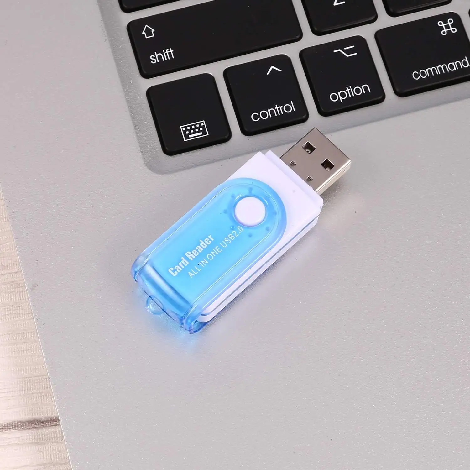 Портативный USB 2,0 High Speed Micro вращающийся многофункциональный памяти Белый Синий SD/SM/TF/M2 кардридер