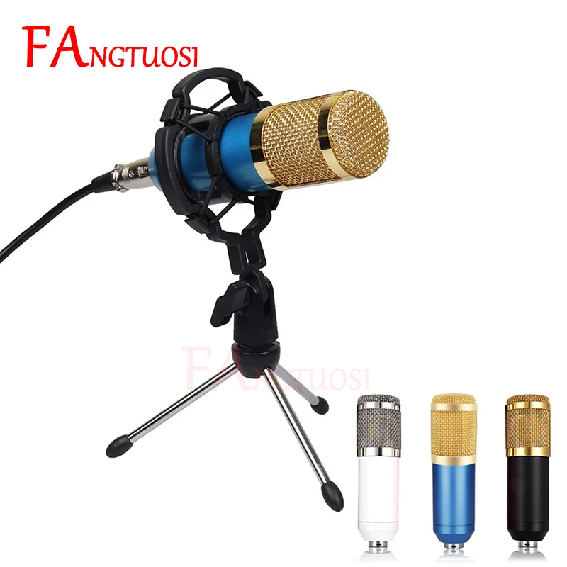 

BM 800 Mikrofon Condenser Sound Recording Microphone For Radio Braodcasting Singing Recording KTV Karaoke Mic With Shock Mount