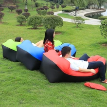 2017 update Fast Inflatable Lazy bag Air Sleeping Bag Camping Portable Air Sofa Beach Bed Air Hammock Nylon Banana Sofa Lounger