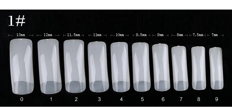 1 Набор, 100 шт., накладные кончики для ногтей, Натуральный прозрачный дизайн ногтей, дисплей, практика, акриловый УФ Гель-лак, инструмент для маникюра