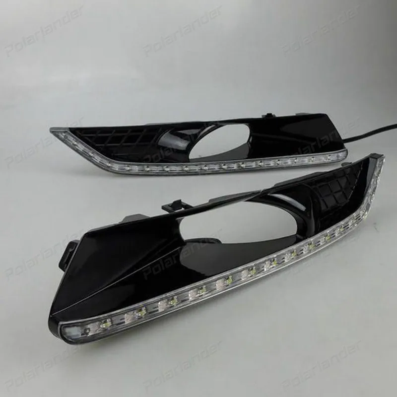 2 pcs drl headlight fog lamps Daytime running lights Car styling  for H/onda C/rosstour 2011-2013