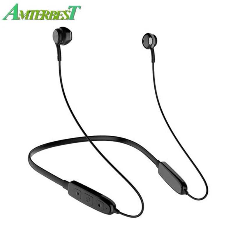 

AMTERBEST Blueooth Headphones Stereo Sweatproof Wireless Sports Bluetooth Earphone In Ear Magnet Earbuds Mic for IPhone xiaomi