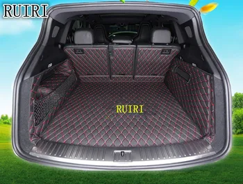 

Good mats! Special car trunk mats for Porsche Cayenne E3 2019 waterproof boot carpets cargo liner for Cayenne 2018,Free shipping