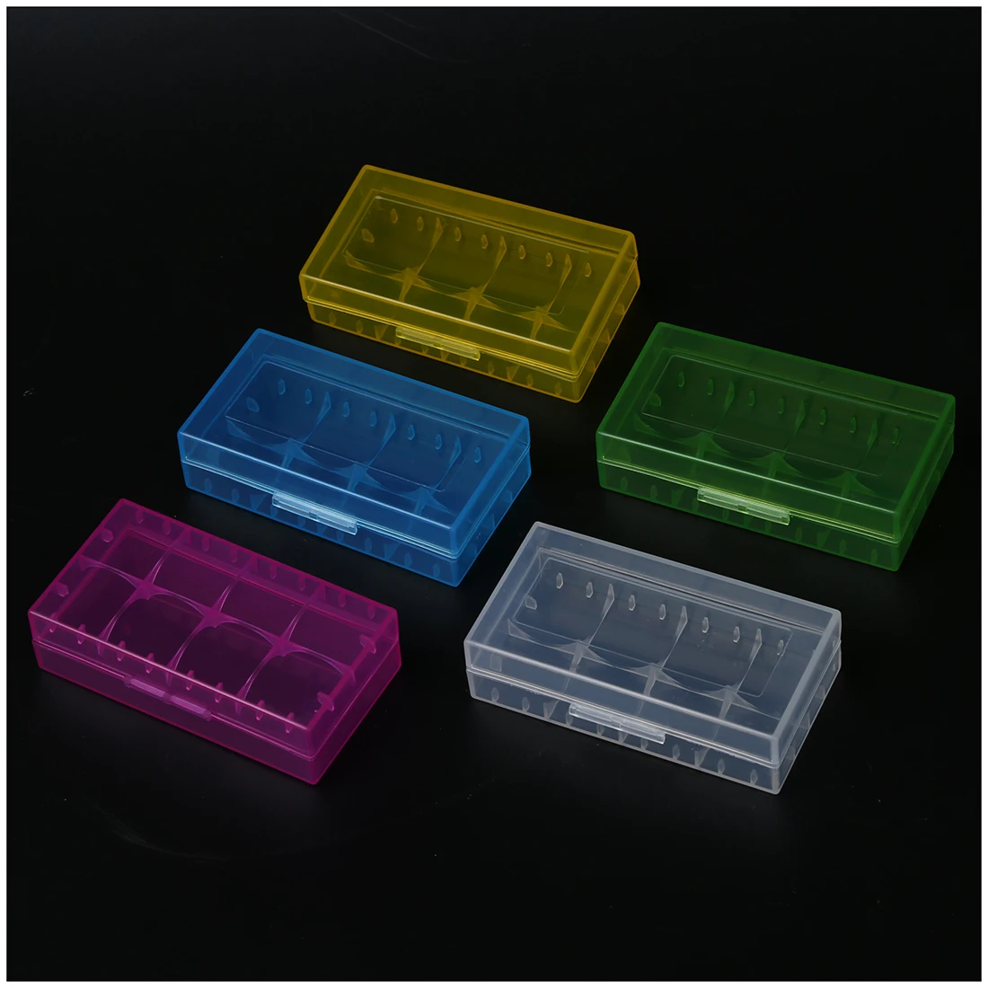5 цветов в одном наборе, жесткий пластиковый чехол, держатель, коробка для хранения, стойка для батареи 18650