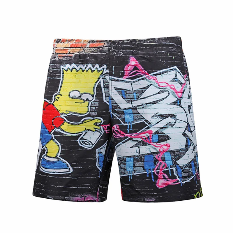 

Newest Men's Cartoon Printed Board Shorts 3D Printing Beach Short Pants Boardshorts Plus Size Bermuda Surf Shorts Swimwear Men
