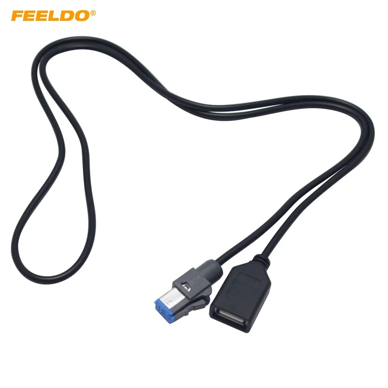 

FEELDO 1 шт. автомобильное аудио 4-контактный USB-кабель адаптер Женский USB-разъем для Nissan Teana Qashqai 2012 # CT5659