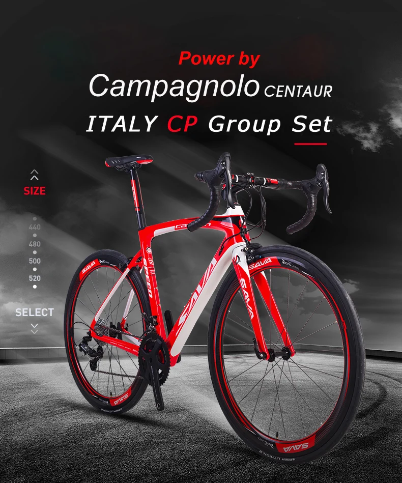 Sale SAVA Road Bike Carbon 700C Road bike Carbon Complete bike Full Carbon Bicycle with Campagnolo Centaur Racing Bike velo de route 0