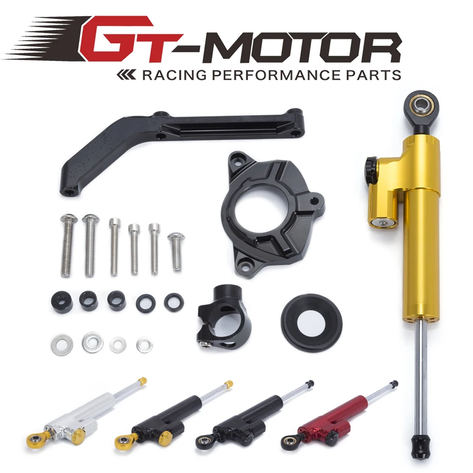

Motorcycle Full set CNC Steering Damper Stabilizerlinear Linear Stabilizer Bracket kit For Kawasaki Z1000 1000 2014 2015 2016