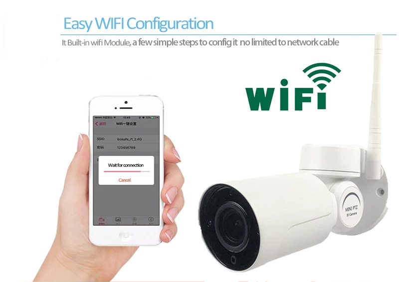 H.265 Starlight Audio in Outdoor 4X Zoom Bullet Wireless IP PTZ Network Camera Wi fi Camara CCTV wifi Security Camera Onvif 