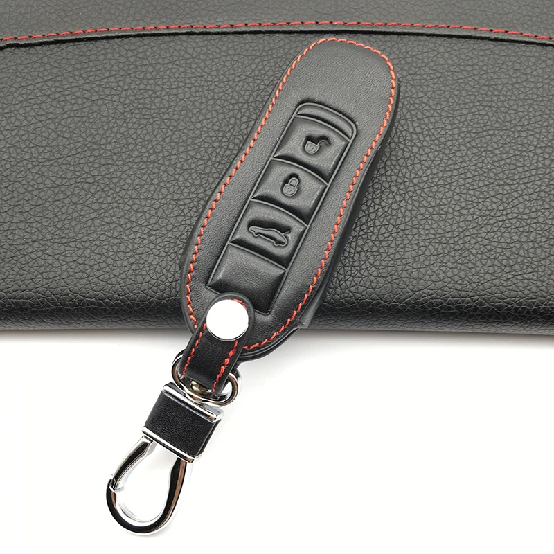 Чехол для автомобильного ключа из натуральной кожи с 3 кнопками|car key case cover|key for