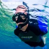 Cressi ACTION Scuba Diving Mask With Go Pro Camera Mount Tempered Glass 2 Window Low Volume Snorkeling Swimming Mask  for Adults 1