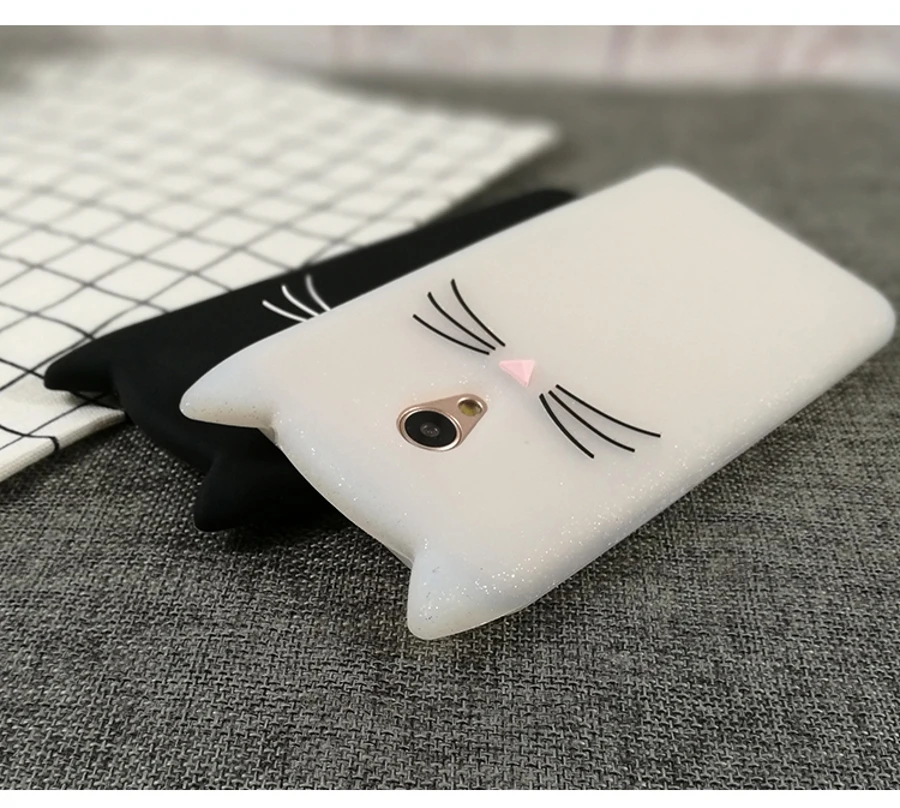 Милые 3D мультфильм борода кошка Китти блеск чехол для телефона для Meizu M6s mblu S6 M5C M5s M3 M5 M6 Примечание Мягкий силиконовый чехол Fundas Coque