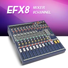 Высокое качество! EFX8 8 канала аудио микшер dj-микшер спектакли микшер с эффектами 110 В-220 В Напряжение